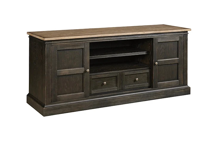 Hammary Hancock 76 inches Entertainment Console in Two-tone Brown 038-586