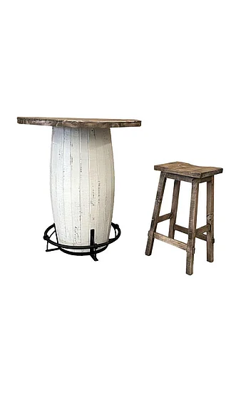 Split Nickel BAN10 30" Backless Stool Santstone | B2S30