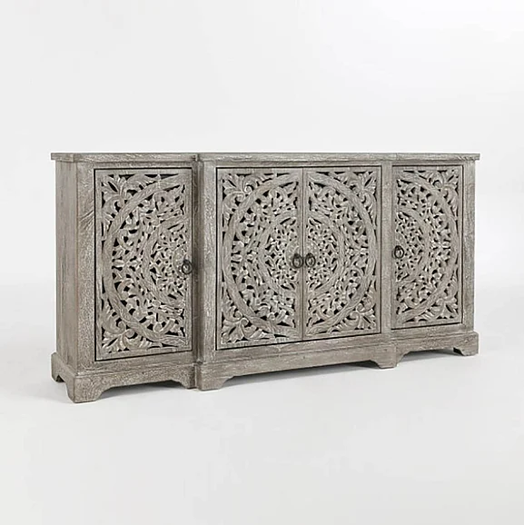 Classic Home Harmony Breakfront Sideboard in Vintage Grey 52010542