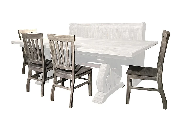 Split Nickel Harp Dining Chair MIC111CH | COH22