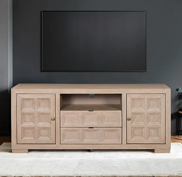 Furniture of America Hatton Cross 72" TV Stand in Tawny FM49011NT-TV
