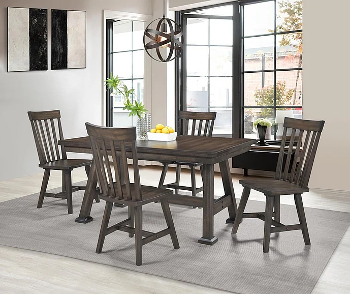 Urban Styles Havana 5pc Dining Table Set in Tobacco