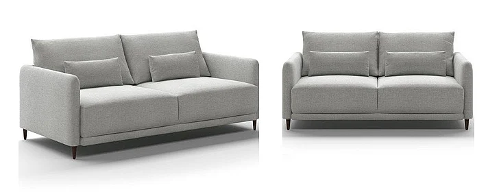 Luonto Haven 2pc Sofa Sleeper Living Room Set - Atlantic 01 - 126/12 Walnut