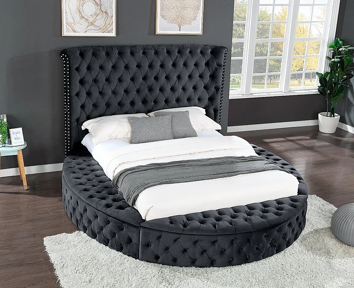 Galaxy Home Hazel King Bed in Black 733569317431