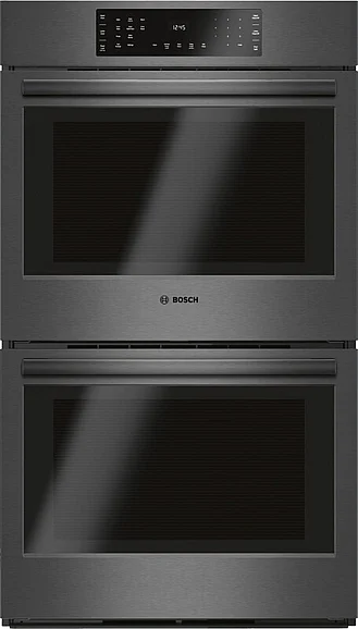 Bosch 800 Series Double Wall Oven 30'' in Black Stainless Steel HBL8642UC