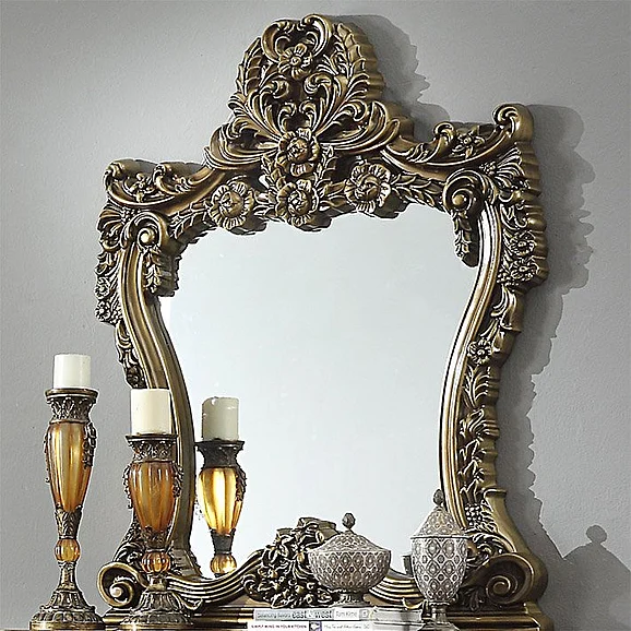 Homey Design HD-905 BR - Console Mirror in Bronze HD-M905BR