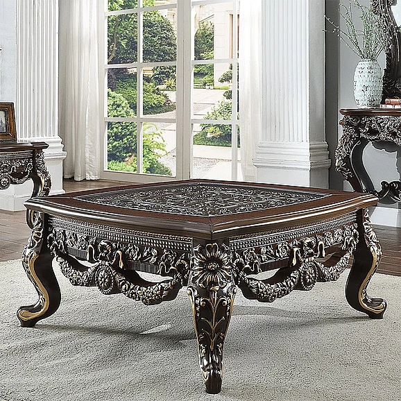 Homey Design HD-905 C - Coffee Table in Cherry HD-C905C