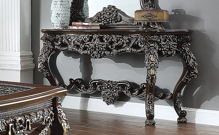 Homey Design HD-905 C - Console Table in Cherry HD-CON905C