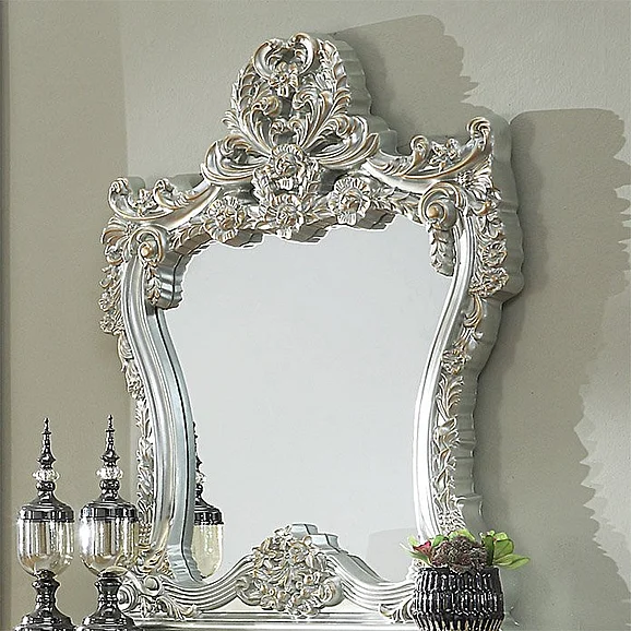 Homey Design HD-905 S - Console Mirror in Silver HD-M905S