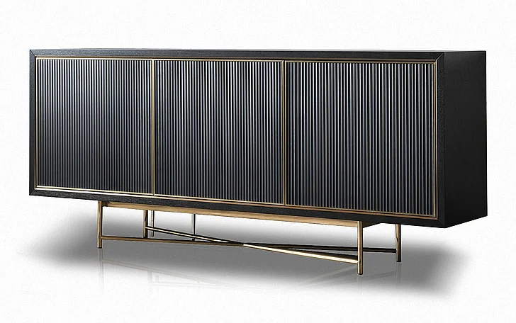 Klaussner Elan Armadio Sideboard Cabinet in Black