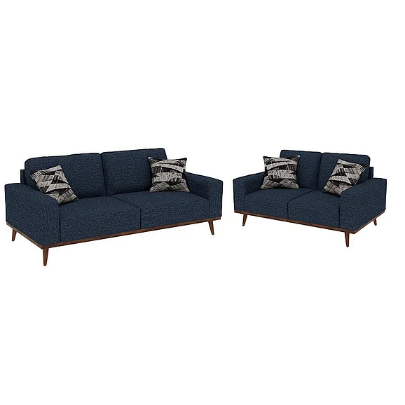 Emerald Home Heath - U3594 2pc Living Room Set in Navy