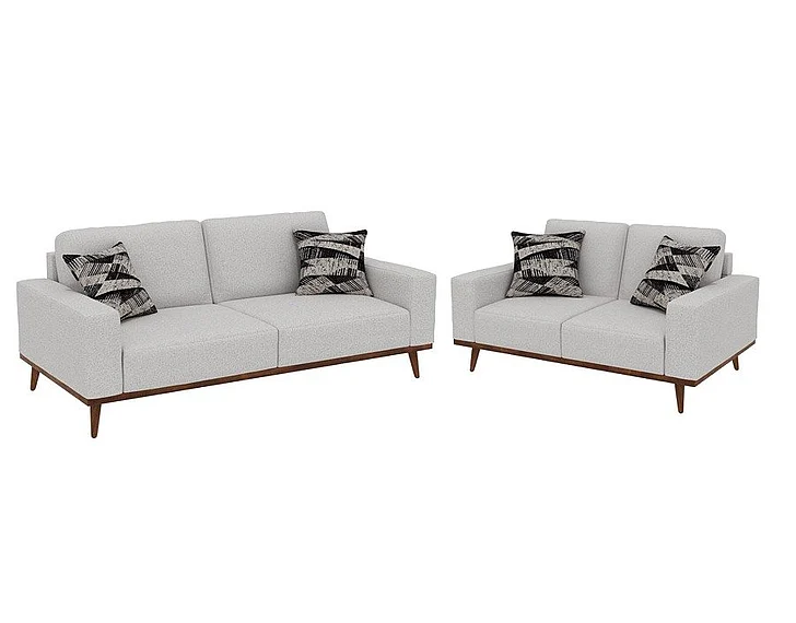 Emerald Home Heath - U3594 2pc Living Room Set in White
