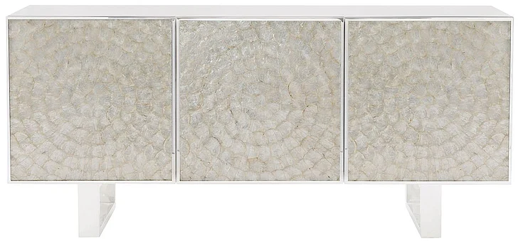 Bernhardt Interiors Helios Entertainment Console in White 382860