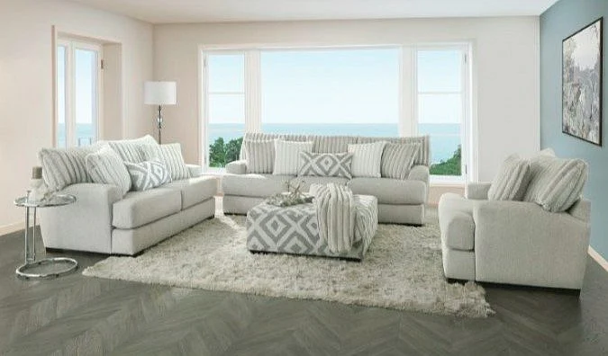 Furniture of America Hermilly 2pc Living Room Set in Gray