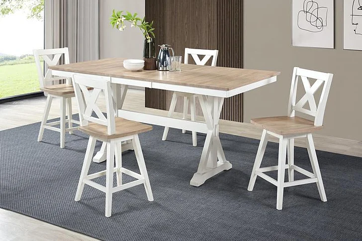 Urban Styles Highland Counter Table in White 1300;2301
