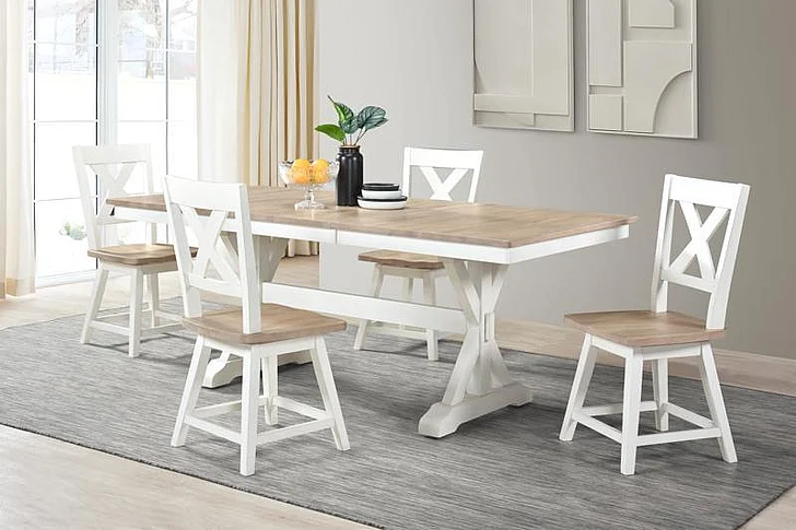 Urban Styles Highland 5pc Dining Table Set in White