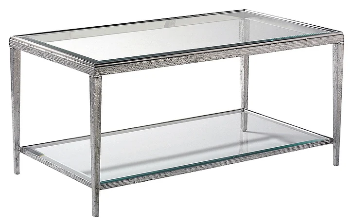 Maitland-Smith Jinx Cocktail Table in Nickel HM1015C