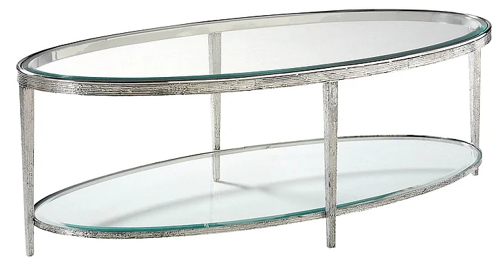 Maitland-Smith Jinx Cocktail Table in Nickel HM1016C