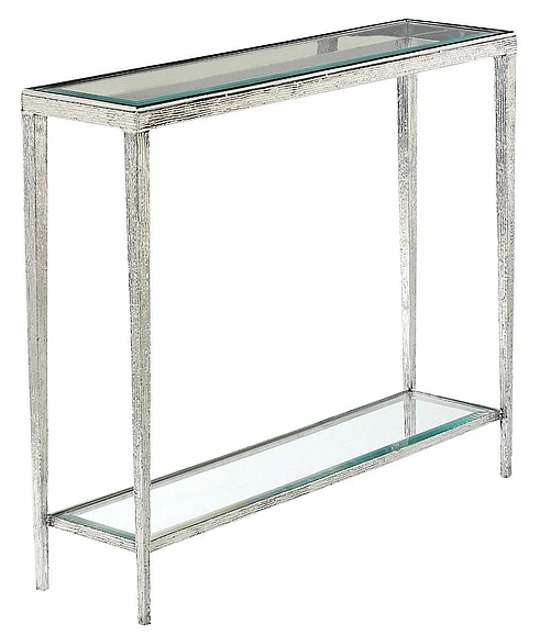 Maitland-Smith Jinx Small Console Table in Nickel HM1017N