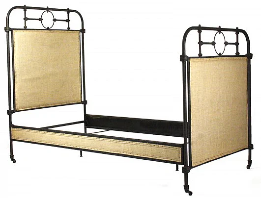 Zentique Alaric Twin Bed in Burlap HS061