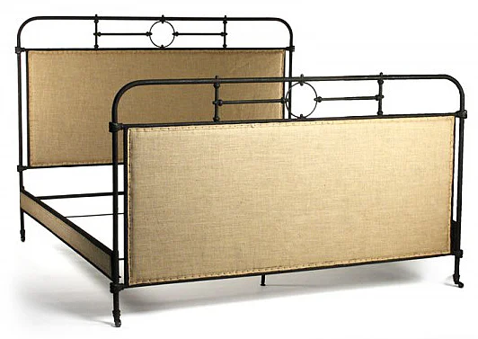 Zentique Alaric King Bed in Burlap HS063