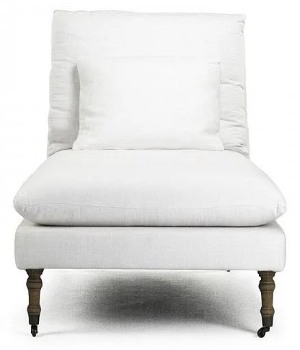 Zentique Corey Lounge Chair in White HS077