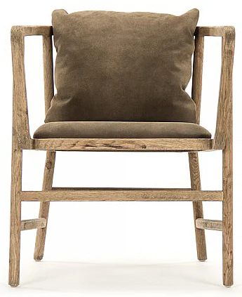 Zentique Oreiller Arm Chair in Oak (Set of 2) HS118