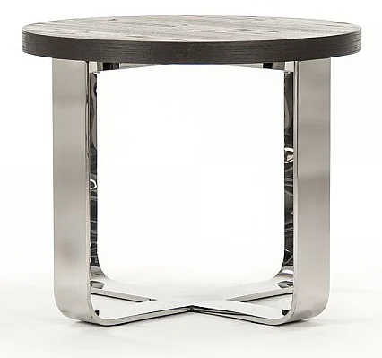 Zentique Croix Side Table in Dark Brown HS130