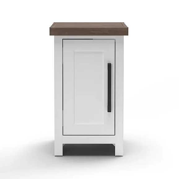 Legends Hampton ChairsideTable in Jasmine Whitewash/Barnwood HT4520.BJW