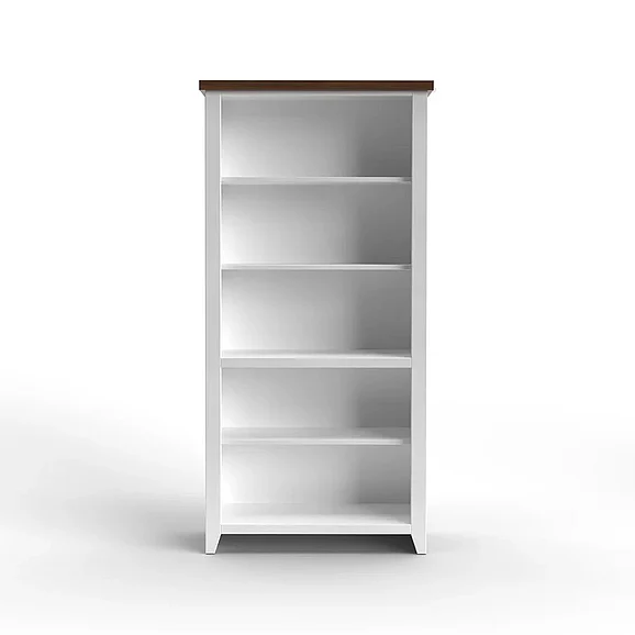Legends Hampton Bookcase in Jasmine Whitewash/Barnwood HT6672.BJW