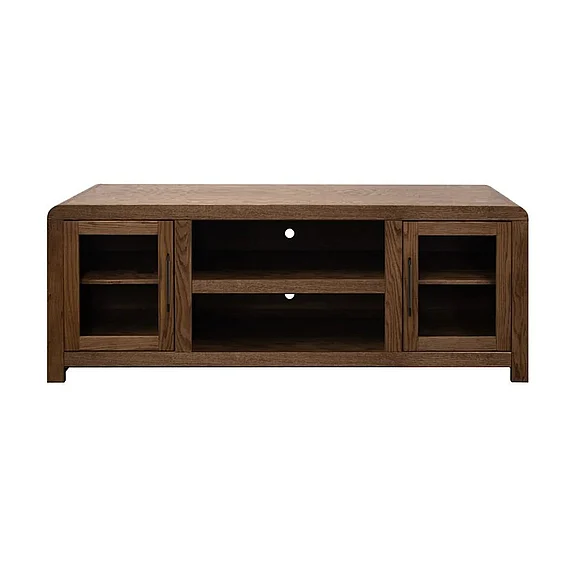 Legends Haven 65" TV Console with doors in Bourbon HV1225.OBR