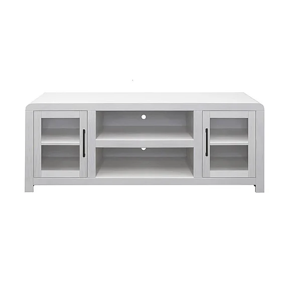 Legends Haven 65" TV Console with doors in White HV1225.WTO
