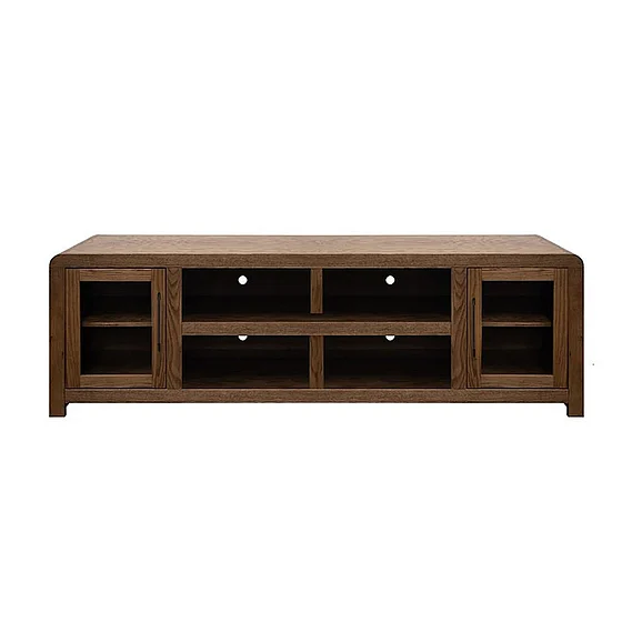Legends Haven 81" TV Console with Doors in Bourbon HV1226.OBR