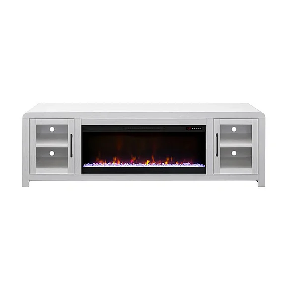 Legends Haven 81" Fireplace Console in White HV5425.WTO