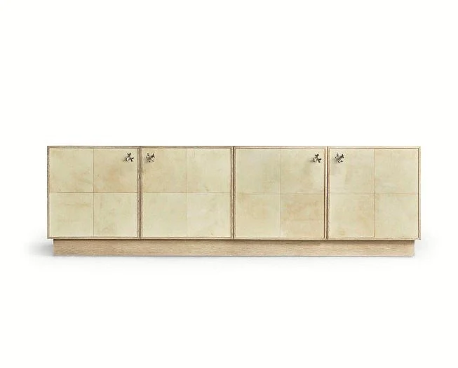 Jonathan Charles Water Hydra Entertainment Console in Parchment Oak 001-3-AT0-PMO