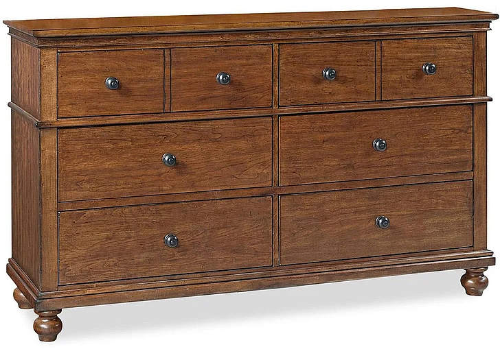 Aspenhome Oxford 6 Drawer Dresser in Whiskey Brown I07-453-WBR