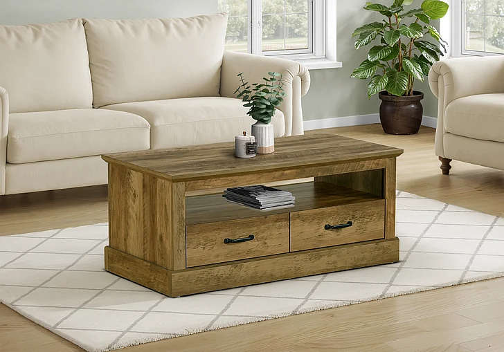 Monarch Specialties Coffee Table 42" L Dark Brown Oak Laminate I 2525
