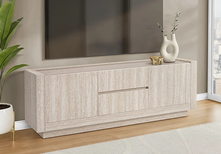 Monarch Specialties TV Stand 72" Storage Cabinet Drawers I 2890