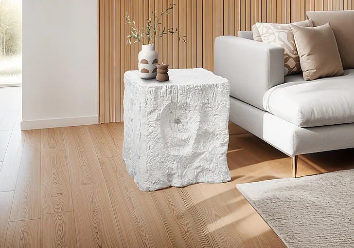 Monarch Specialties Ignatius Accent Table 25"H Indoor/Outdoor End Side Table Square White I 4111