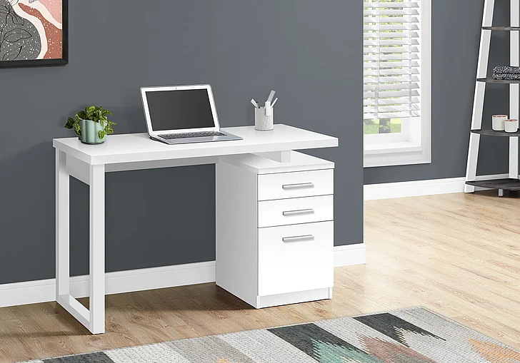 Monarch Specialties Jacinda Computer Desk Left Right Set-up 48"L White Laminate I 7690