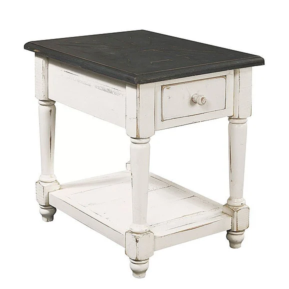Aspenhome Hinsdale Chairside Table in Cottonwood I250-9130-COT