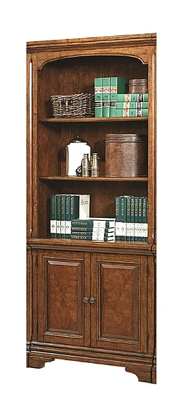 Aspenhome Hawthorne Door Bookcase in Brown Cherry I26-332