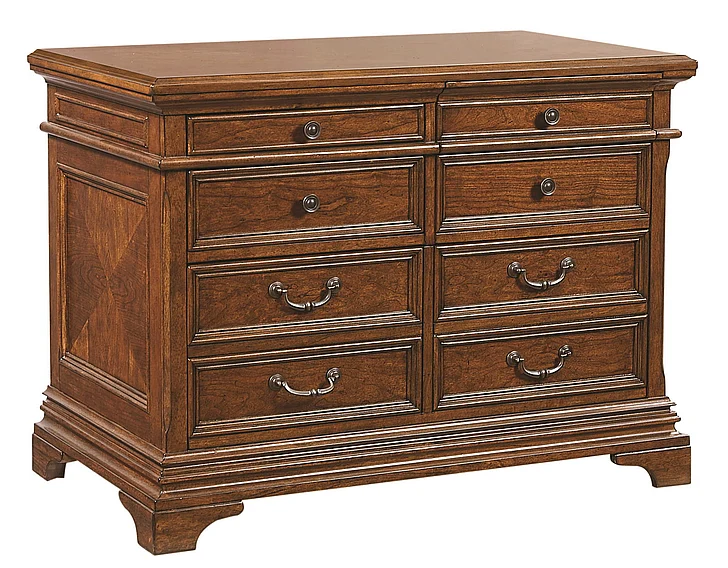 Aspenhome Hawthorne 5-Drawer Combo File in Brown Cherry I26-378