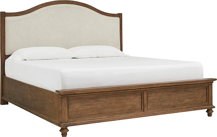 Aspenhome Hensley Cal King Upholstered Bed in Brown I3002