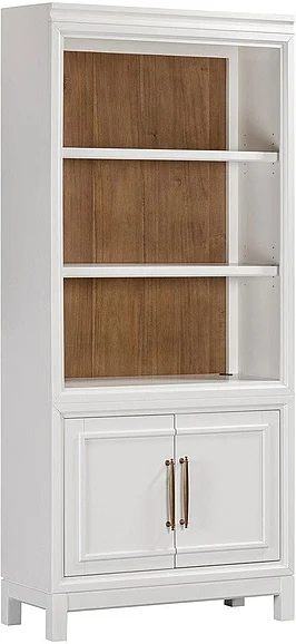 Aspenhome Alexander Door Bookcase in White I3014-332-WHI