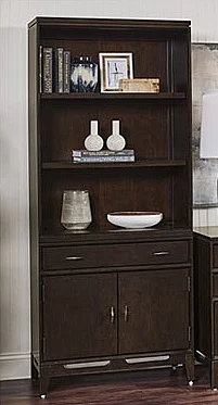 Aspenhome Sutton Door Bookcase in French Roast I3048-332