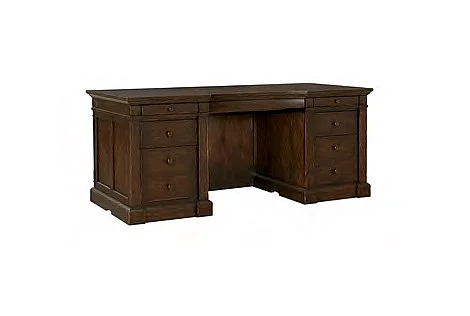 Aspenhome Jackson 72" Executive Desk in Turkish Coffee I3184-300T;I3184-300B