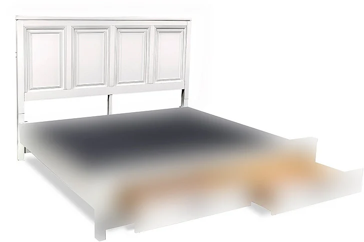 Aspenhome Hyde Park King Painted Panel Headboard in White I32-495-WHT EST SHIP TIME IS 2 WEEKS