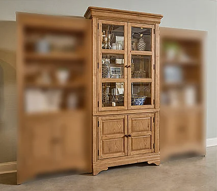 Aspenhome Chateau Philippe Glass Door Bookcase in Cognac I3290-336