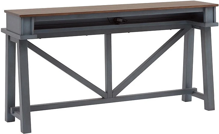 Aspenhome Pinebrook Console Bar Table in Denim I629-9151-DEN